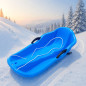 Plastikowe Sanki Ślizg Dziecięce z Hamulcami Szybkie Sanie Zimowe Ślizgacz-Niebieskie