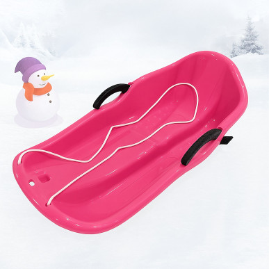 Plastikowe Sanki Ślizg Dziecięce z Hamulcami Szybkie Sanie Zimowe Ślizgacz--RC-K-2049R-5906301420552-Pool Garden Party