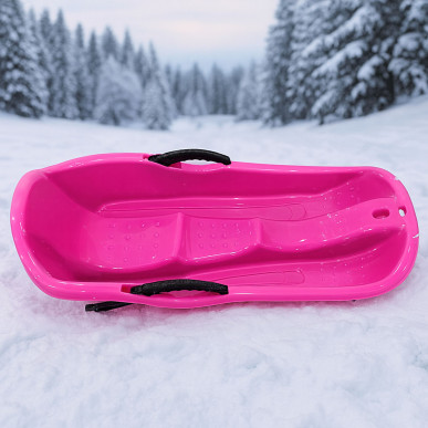 Plastikowe Sanki Ślizg Dziecięce z Hamulcami Szybkie Sanie Zimowe Ślizgacz--RC-K-2049R-5906301420552-Pool Garden Party