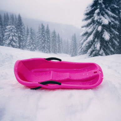 Plastikowe Sanki Ślizg Dziecięce z Hamulcami Szybkie Sanie Zimowe Ślizgacz--RC-K-2049R-5906301420552-Pool Garden Party