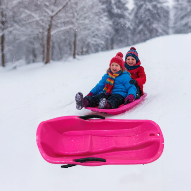 Plastikowe Sanki Ślizg Dziecięce z Hamulcami Szybkie Sanie Zimowe Ślizgacz--RC-K-2049R-5906301420552-Pool Garden Party
