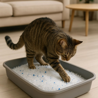 Żwirek Silikonowy dla Kota do Kuwety 1,5 kg Niezbrylający Bezpyłowy Wydajny-RC-K-2022-5906301420286-Pool Garden Party