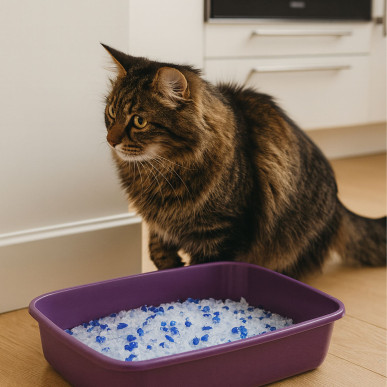 Żwirek Silikonowy dla Kota do Kuwety 1,5 kg Niezbrylający Bezpyłowy Wydajny-RC-K-2022-5906301420286-Pool Garden Party