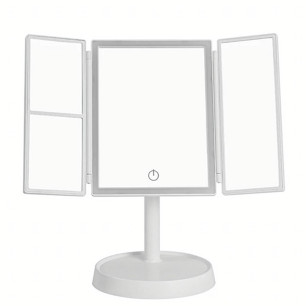 Lusterko kosmetyczne LED do makijażu rozkładane powiększenie x3