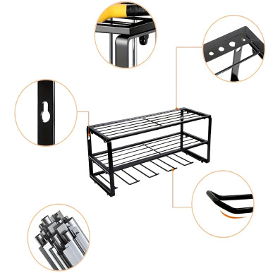 Regał garażowy ścienny na elektronarzędzia – organizer z wieszakiem-Pool Garden Party- RC-K1257