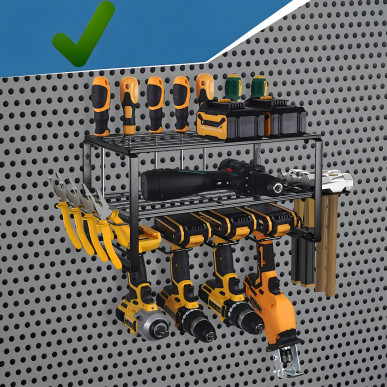 Regał garażowy ścienny na elektronarzędzia – organizer z wieszakiem-Pool Garden Party- RC-K1257