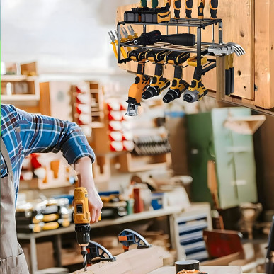 Regał garażowy ścienny na elektronarzędzia – organizer z wieszakiem-Pool Garden Party- RC-K1257