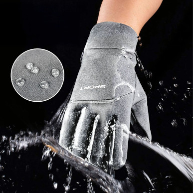 Sportowe rękawice zimowe dotykowe z ociepleniem i powłoką wodoodporną-XL,L,M-Pool Garden Party- 1178_1179_1180