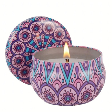 Zestaw 4 świec sojowych zapachowych w eleganckim boxie – prezentowy-RC-K-1505-Pool Garden Party