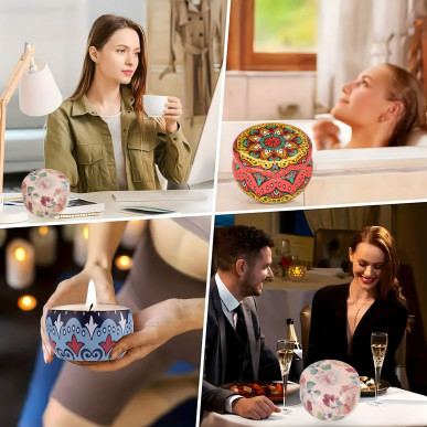 Zestaw 4 świec sojowych zapachowych w eleganckim boxie – prezentowy-RC-K-1505-Pool Garden Party