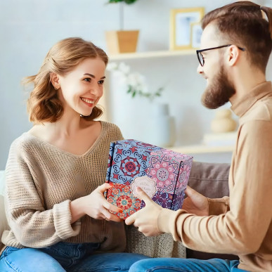 Zestaw 4 świec sojowych zapachowych w eleganckim boxie – prezentowy-RC-K-1505-Pool Garden Party