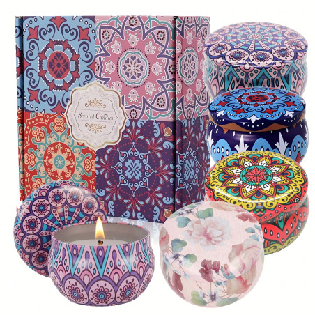 Zestaw 4 świec sojowych zapachowych w eleganckim boxie – prezentowy-RC-K-1505-Pool Garden Party