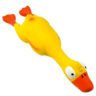 Duży piszczący kurczak dla psa – idealny do gryzienia, szarpania i aportowania 22 cm