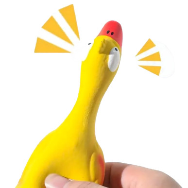 Duży piszczący kurczak dla psa – idealny do gryzienia, szarpania i aportowania 22 cm-RC-K-1720-Pool Garden Party