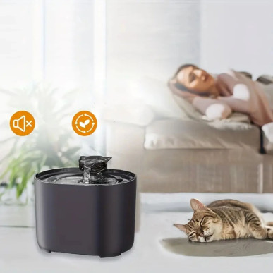 Automatyczne Poidełko/Fontanna 2,2L dla Kota i Psa – Ciche z Poczwórnym Systemem Filtracji- RC-K-747-Pool Garden Party