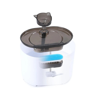 Automatyczne Poidełko/Fontanna 2,2L dla Kota i Psa – Ciche z Poczwórnym Systemem Filtracji-Białe-RC-K-746-Pool Garden Party