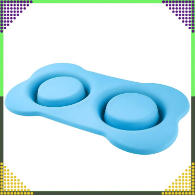 Podwójna Miska dla Kota Psa Antypoślizgowa 2×450 ml RC-K-838- Pool Garden Party