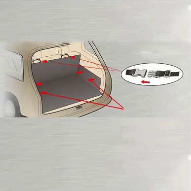 Mata Ochronna do Bagażnika Samochodu dla Psa i Kota Wodoodporna 180x105cm RC-K-1672-Pool Garden Party