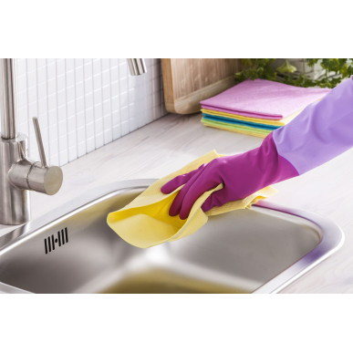 Rękawice gumowe zapachowe ROSIE rozmiar L YORK YO4092370-003177 Pool Garden Party