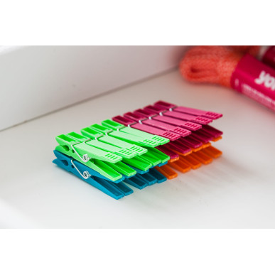 Klamerki kolorowe plastikowe spinacze STANDARD 20 szt. YORK YO4096000-001126 Pool Garden Party