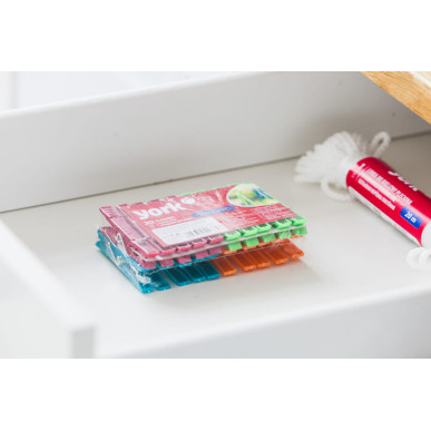 Klamerki kolorowe plastikowe spinacze STANDARD 20 szt. YORK YO4096000-001126 Pool Garden Party