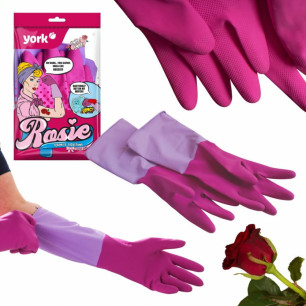 Rękawice gumowe zapachowe ROSIE rozmiar M YORK YO4092380-003179 Pool Garden Party