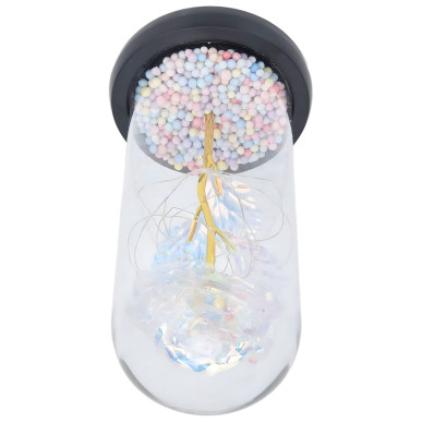 Perła Wiecznej Miłości–Róża LED pod Szklanym Kloszem BIAŁA-RC-K-1496-Pool Garden Party