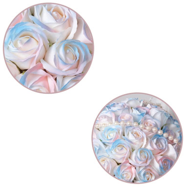 Mydlane Róże Różowe LED – Zestaw Prezentowy na Walentynki Dzień Kobiet Urodziny-RC-K-855-POOL GARDEN PARTY