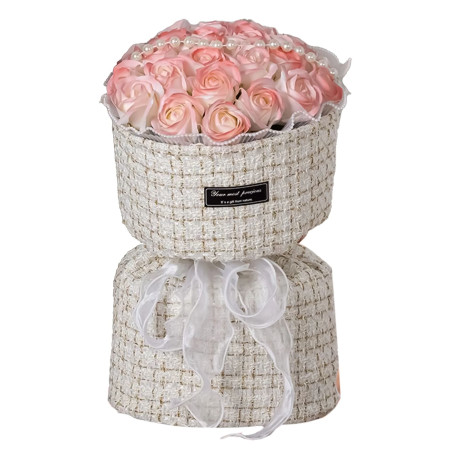 Mydlane Róże Różowe LED – Zestaw Prezentowy na Walentynki Dzień Kobiet Urodziny