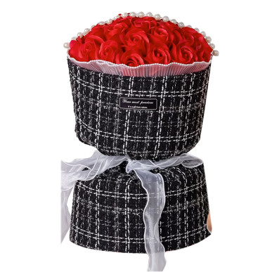 Mydlane Róże Czerwone LED – Zestaw Prezentowy na Walentynki Dzień Kobiet Urodziny-RC-K-854-POOL GARDEN PARTY