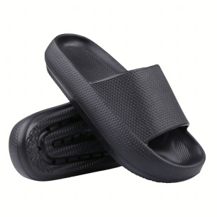 Lekkie Klapki Damskie Piankowe Kapcie Letnie na Plażę Basen rozm. 38-39-czarne