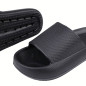 Lekkie Klapki Damskie Piankowe Kapcie Letnie na Plażę Basen rozm. 38-39-czarne