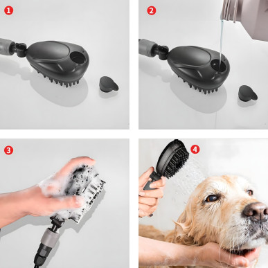 Przenośna Myjka Prysznic dla Psa Kota Roweru 8L Masażer Szczotka do Kąpieli RC-K-1602 POOL GARDEN PARTY