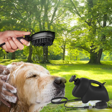 Przenośna Myjka Prysznic dla Psa Kota Roweru 8L Masażer Szczotka do Kąpieli RC-K-1602 POOL GARDEN PARTY
