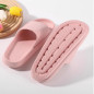 Lekkie Klapki Damskie Piankowe Kapcie Letnie na Plażę Basen rozm. 38-39-różowe