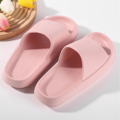 Lekkie Klapki Damskie Piankowe Kapcie Letnie na Plażę Basen rozm. 38-39-różowe RC-K-1113- pool garden party