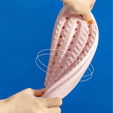 Lekkie Klapki Damskie Piankowe Kapcie Letnie na Plażę Basen rozm. 38-39-różowe RC-K-1113- pool garden party