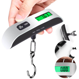 Cyfrowa Waga Bagażowa i Wędkarska – Ręczna Waga Hakowa 50kg LCD