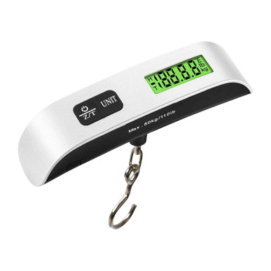 Cyfrowa Waga Bagażowa i Wędkarska – Ręczna Waga Hakowa 50kg LCD RC-K-1384- Pool Garden Party