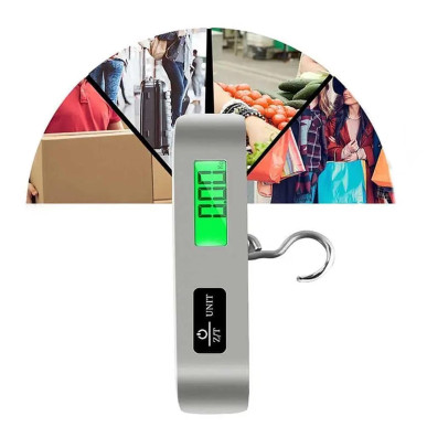 Cyfrowa Waga Bagażowa i Wędkarska – Ręczna Waga Hakowa 50kg LCD RC-K-1384- Pool Garden Party