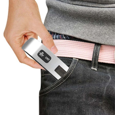 Cyfrowa Waga Bagażowa i Wędkarska – Ręczna Waga Hakowa 50kg LCD RC-K-1384- Pool Garden Party