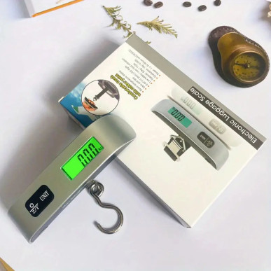 Cyfrowa Waga Bagażowa i Wędkarska – Ręczna Waga Hakowa 50kg LCD RC-K-1384- Pool Garden Party