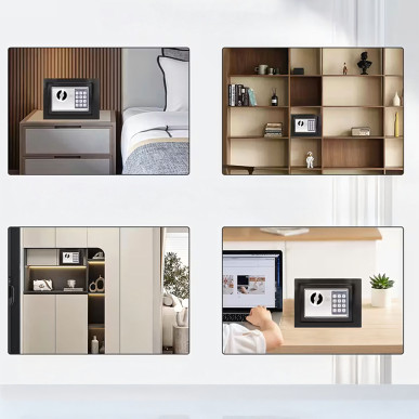 Sejf Domowy Biurowy Kasetka na Szyfr Elektroniczny – Kasa Pancerna na Klucz RC-K-2081-Pool Garden Party