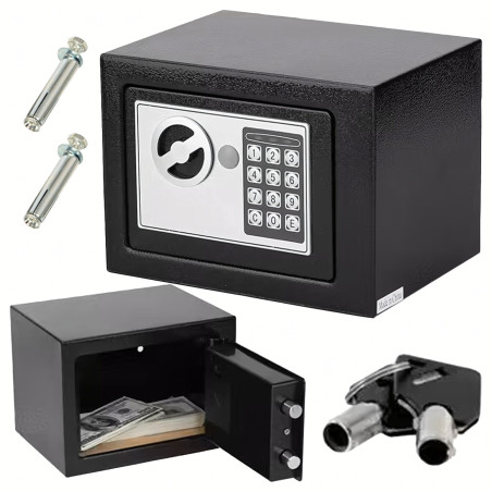 Sejf Domowy Biurowy Kasetka na Szyfr Elektroniczny – Kasa Pancerna na Klucz RC-K-2081-Pool Garden Party