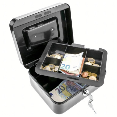 Metalowa Kasetka na Pieniądze i Dokumenty – Mocny Sejf na Bilon i Klucze RC-K-2079-Pool Garden Party