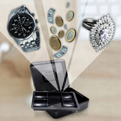 Metalowa Kasetka na Pieniądze i Dokumenty – Mocny Sejf na Bilon i Klucze RC-K-2079-Pool Garden Party