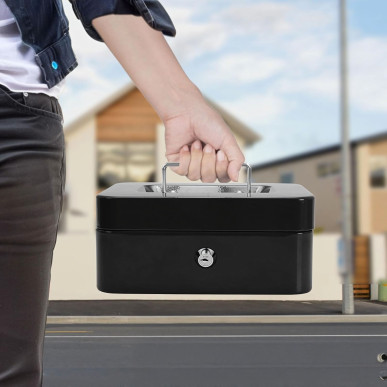 Metalowa Kasetka na Pieniądze i Dokumenty – Mocny Sejf na Bilon i Klucze RC-K-2079-Pool Garden Party