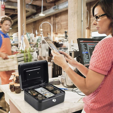 Metalowa Kasetka na Pieniądze i Dokumenty – Mocny Sejf na Bilon i Klucze RC-K-2079-Pool Garden Party