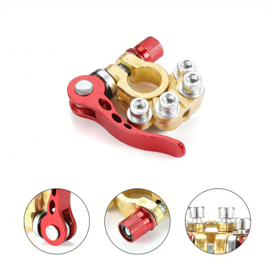 2x Klemy Zaciskowe Akumulatora Szybkozłąkcza Dodatnie Ujemne Zestaw 6-24V RC-K-1411- Pool Garden Party