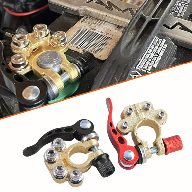 2x Klemy Zaciskowe Akumulatora Szybkozłąkcza Dodatnie Ujemne Zestaw 6-24V RC-K-1411- Pool Garden Party